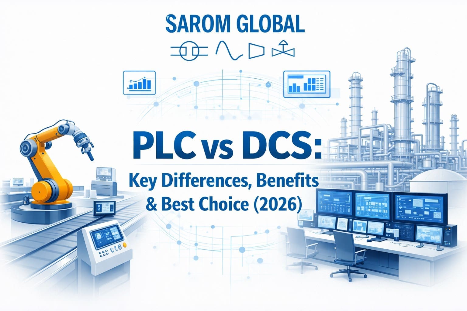 PLC vs DCS Key Differences Benefits Best Choice 2026 Sarom Global