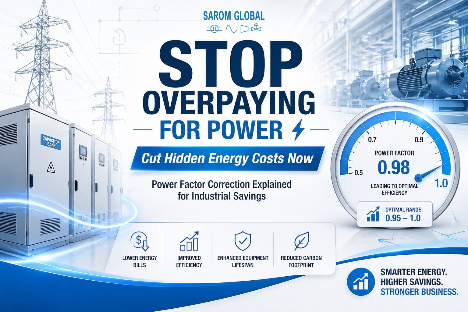 Power Factor Correction Why Your Facility Is Paying More Than It Should Sarom Global